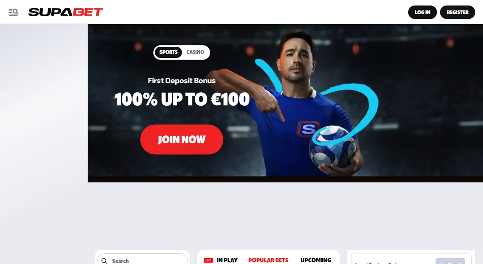 Homepage di Supabet